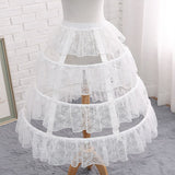 Adjustable Hoop Petticoat Crinoline Lace Underskirt