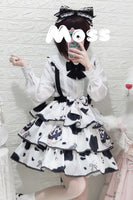 Milk Candy ~ Sweet Short Lolita Skirt Printed Suspender Skirt