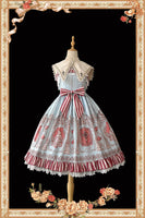 Holly School ~ Cross Printed Lolita JSK Dress by Infanta