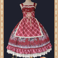 Miss Red ~ Sweet Printed Lolita JSK Dress by Infanta