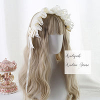 Angel's Street ~ Sweet Lolita Hairband Ruffled Headpiece with Bow