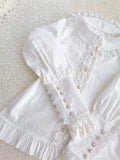 Sweet Cotton Shirt Long Sleeve Lolita Blouse by Yiliya