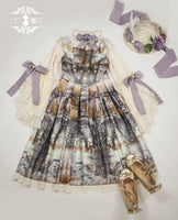 Dusk of the Gods ~ Vintage Printed Lolita JSK Dress by Miss Point ~ Custom Tailored