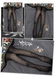 Stars On The sky Lolita ~ Sweet Lolita Tights Sheer Summer Pantyhose by Yidhra