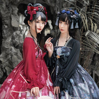 Shadow under the Moon ~ Vintage Long Sleeve Qi Dress