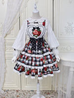 Strawberry & Plaid ~ Sweet 2021 Lolita Convertible JSK Dress by Alice Girl ~ Pre-order