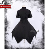 Pre~order ~ Hexagram Star ~ Gothic Lolita Dress Asymmetrical Short Sleeve Dress by Alice Girl