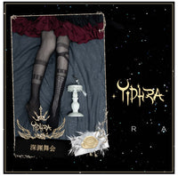 Ball of the Abyss ~ Gothic Summer Tights Black Mesh Pantyhose by Yidhra