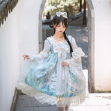 Lonely Crane ~ Vintage Han Style Lolita OP Dress