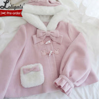 Candy Bunny ~ Sweet Lolita Wool Jacket Warm Winter Coat by Alice Girl ~ Pre-order