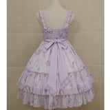 Star Fish & Shells ~ Sweet Printed Lolita JSK Dress Sleeveless Midi Party Dress