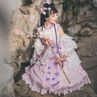 Fish in Dream ~ 2020 Qi Style Lolita Dress w. Detachable Sleeves by Magic Tea Party