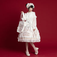 Reunion World ~ Sweet Long Sleeve Lolita Midi Dress by OCELOT