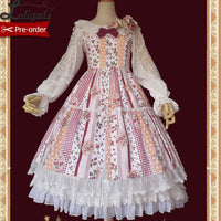 Strawberry & Plaid ~ Sweet Lolita Plaid Dress Cotton JSK Dress by Infanta ~ Pre-order