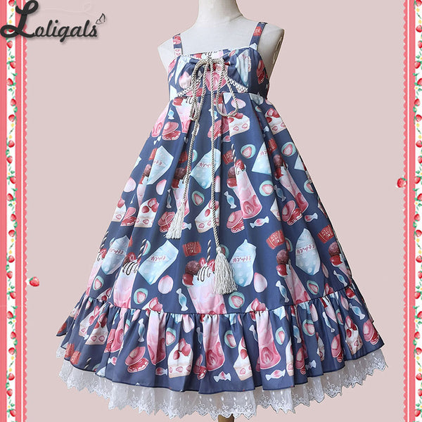 Fresh Fruits ~ Sweet Printed Casual Lolita JSK Dress by Infanta