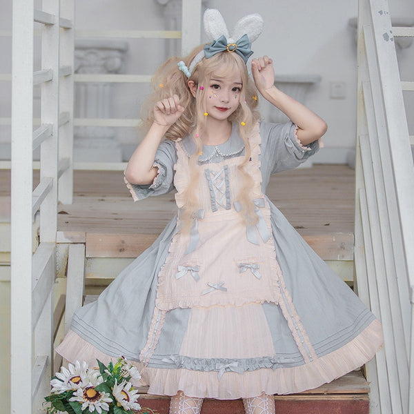 Sweet Cream ~ Sweet Short Sleeve Lolita Casual Dress