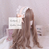 The Goddess of Love ~ Sweet Lolita Headband Ruffled Lace Hairband with Clip