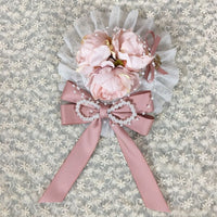 Sweet Mini Top Hat Heart Rosettes Hair Clip Cute Lolita Headpiece