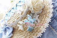 Sunflower ~ Sweet Lolita Straw Hat Beautiful Sunhat by Alice Girl ~ Pre-order