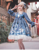 Shadow under the Moon ~ Vintage Long Sleeve Qi Dress