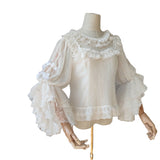 Sweet Lolita Blouse Vintage Long Flare Sleeve Women's Top