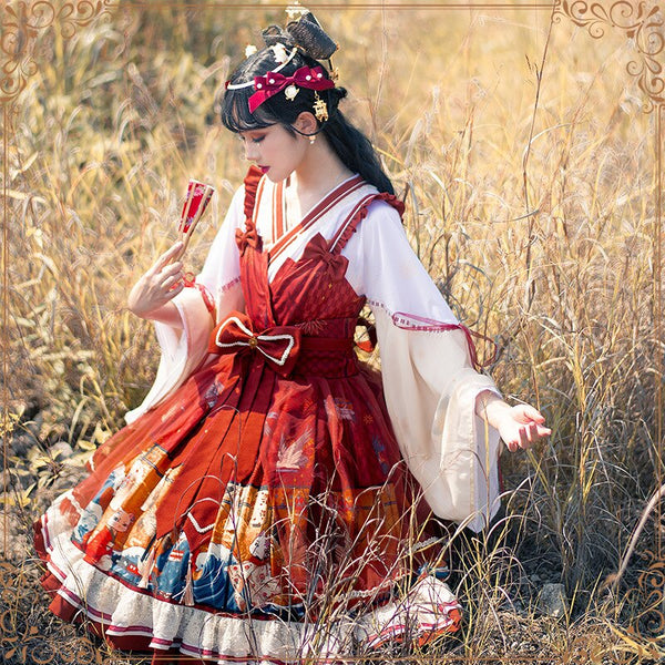 Colorful World ~ Retro Chinese Style Qi Wa Lolita Dress by YLF