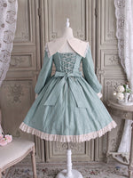 Pre-order ~ Rose Poem ~ Elegant Embroidered Long Sleeve Lolita Dress by Alice Girl
