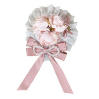 Sweet Mini Top Hat Heart Rosettes Hair Clip Cute Lolita Headpiece