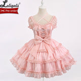 Pre-order ~ Girls' Party ~ Sweet Mini OP Lolita Dress with Bow Train by Alice Girl