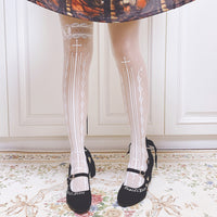 Patterned Lolita Summer Tights Women's Seamless Pantyhose by Ruby Rabbit