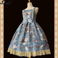 Broken Doll ~ Gothic Printed Lolita JSK Dress by Infanta