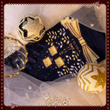 Festival Lantern ~ Sweet Lolita Knitted Stockings Thigh High Socks