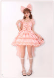 Pre-order ~ Girls' Party ~ Sweet Mini OP Lolita Dress with Bow Train by Alice Girl