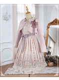 Flower Wall ~ Sweet Casual Lolita Dress Printed Midi Dress by YLF