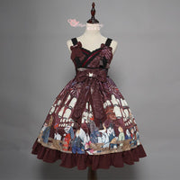 Fireworks Show ~ Kimono Style Printed Lolita JSK Dress by Magic Tea Party