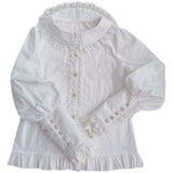 Sweet Cotton Shirt Long Sleeve Lolita Blouse by Yiliya