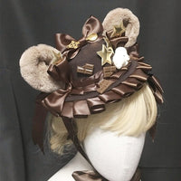 Lovely Bear Ear Mini Top Hat Cute Lolita Headpiece