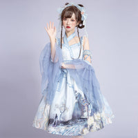 Peony Pavilion ~ Vintage Qi Style Lolita Dress Hanfu Costume by YLF