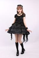 Pre-order ~ Girls' Party ~ Sweet Mini OP Lolita Dress with Bow Train by Alice Girl
