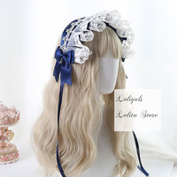 Angel's Street ~ Sweet Lolita Hairband Ruffled Headpiece with Bow