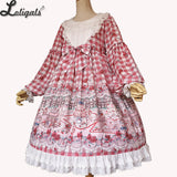 Tea Party in Forest ~ Sweet Printed Long Sleeve Lolita Dress by Infanta