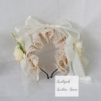 Lolita Rosette Headpiece Lace Head Accessories for Wedding