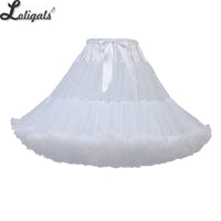 Soft Adult Women's Tutu Skirt 55cm Lolita Petticoat Ballet Party Dance Skirt