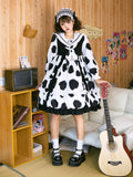 Pasture Story ~ Sweet Printed Casual Dress Long Sleeve Lolita Dress