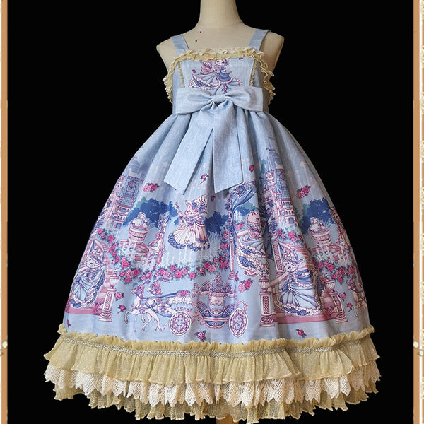 Cinderella ~ 2020 Sweet Printed Lolita JSK Dress by Infanta