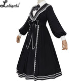 Preppy Style Casual Lolita Dress Classic Long Party Dress