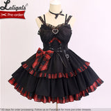 Pre-order ~ Punk Style Lolita JSK Dress Color Blocked Plaid Dress by Alice Girl
