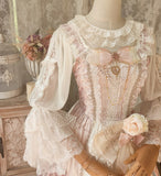 Sweet Lolita Blouse Vintage Long Flare Sleeve Women's Top
