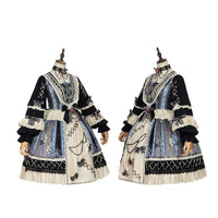 Birds in the Mirror ~ Vintage Long Sleeve Lolita Dress Luxury Party Dress