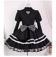 Pre-order ~ Little Wild Cat ~ Cute Lolita Overall Skirt w. Big Bows by Alice Girl